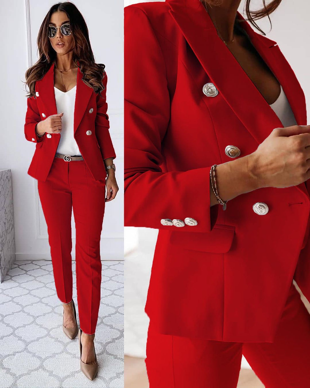 BRIANNA | Elegantes Design Damen Blazer-Set