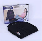 Massagestolskudde med 5 massagepunkter och uppvärmd nackkudde för bil och hem