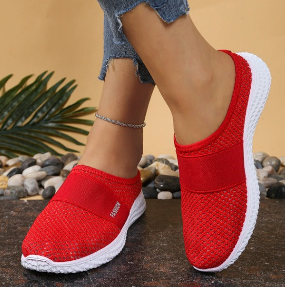 RINA | Slip-On damsneaker med kardborreband