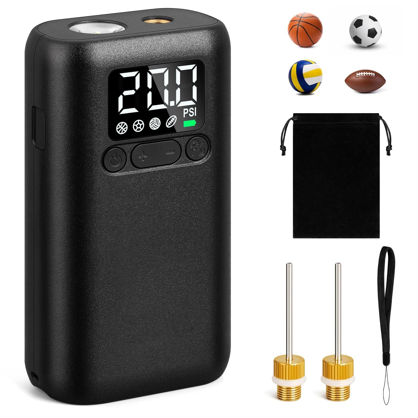 Automatisk elektrisk kulpump med 20 psi kapacitet, LED