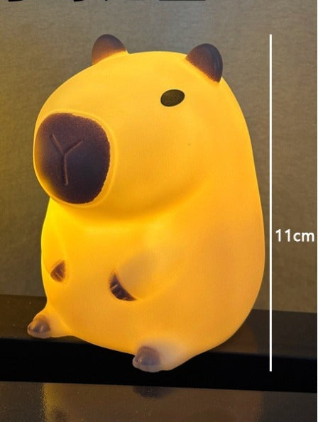 CapybaraGlow | Verstellbares Silikon-Nachtlicht für entspannende Atmosphäre