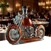 Whiskykaraffe in Form eines Harley-Davidson-Motorrads für die Hausbar 1