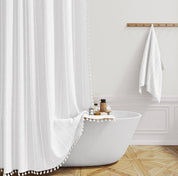 Boho bondgård duschdraperi