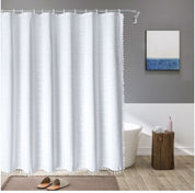 Boho bondgård duschdraperi