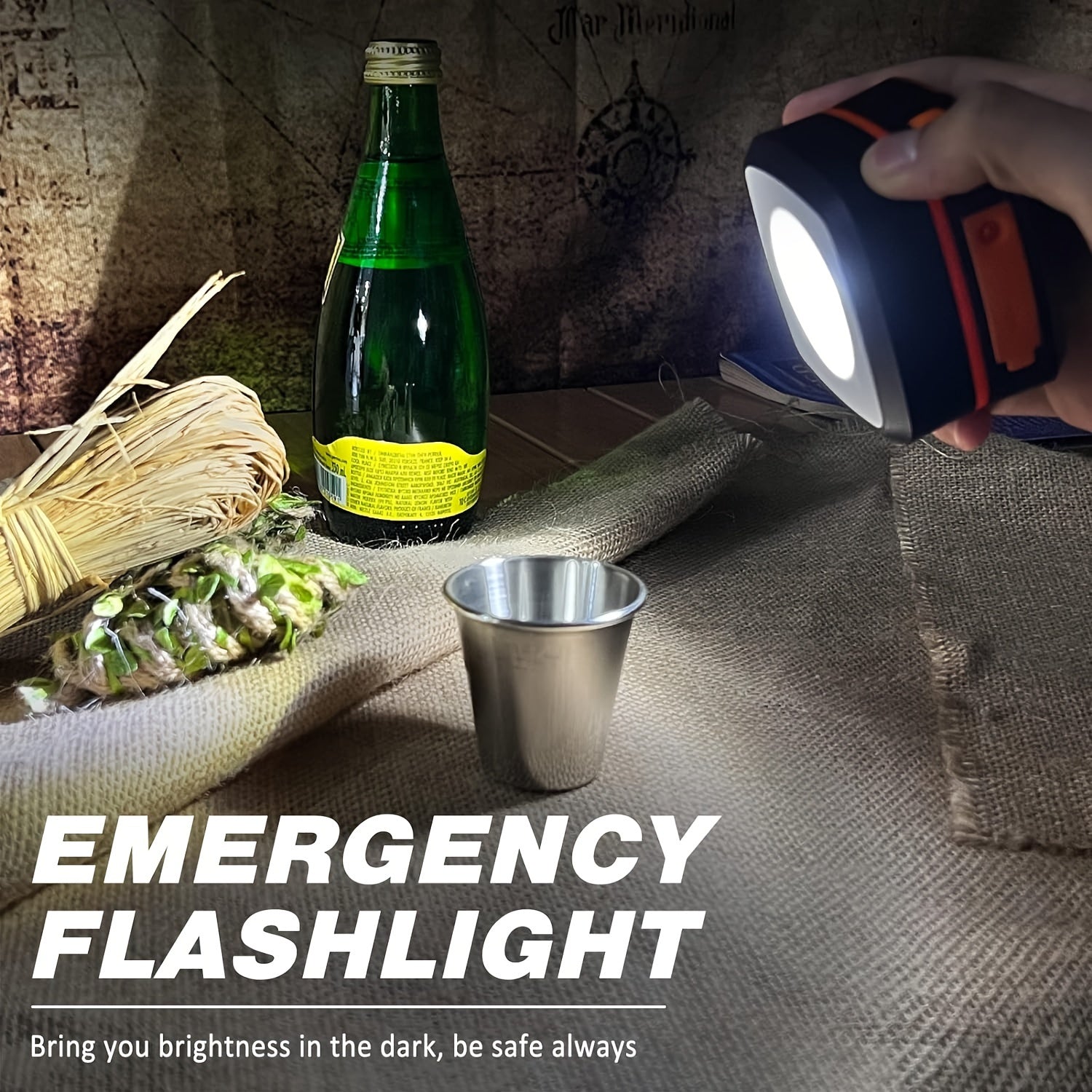 Wiederaufladbare LED -Camping -Laterne - kompaktes faltbares Licht für Outdoor -Abenteuer und Notfälle 3