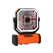 Wiederaufladbarer Campingventilator mit 20000 mAh Akku, 4 Geschwindigkeiten und LED-Laterne 0