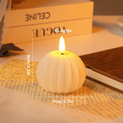 WinterShine – Elegante LED-Kerze im mattierten Glas-Schneeball-Design 2