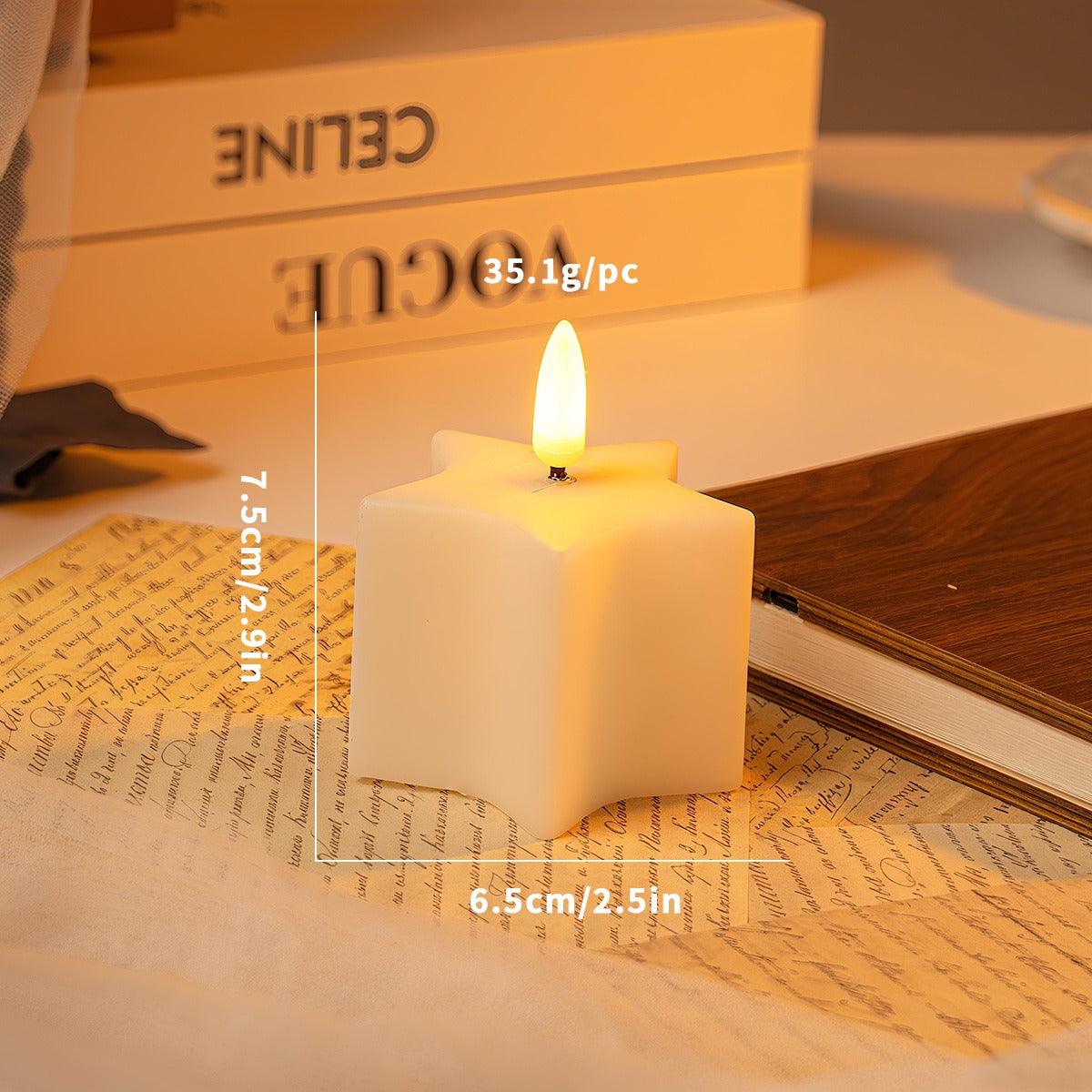 WinterShine – Elegante LED-Kerze im mattierten Glas-Schneeball-Design 3