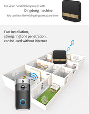 Wireless HD WiFi Video Türklingel - Nachtsicht und cordless Intercom 4