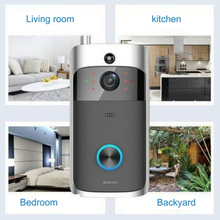 Wireless HD WiFi Video Türklingel - Nachtsicht und cordless Intercom 6