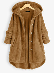 ALEXIS | Unisex Winter Wende-Fleece-Jacke mit Kapuze