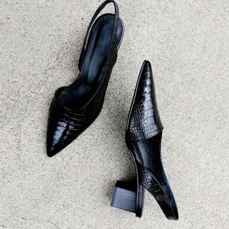 Alina | Krokoprint-Pumps – Elegans som gör intryck