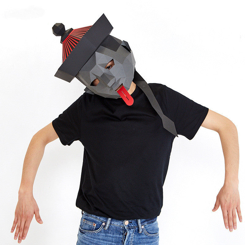Zombie Halloween Maske Kreative Papier Form Kopfbedeckungen Scary Gesicht 3