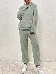 HAILEY | Dam Teddy-Fleece Tvådelat Set