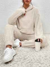 HAILEY | Dam Teddy-Fleece Tvådelat Set