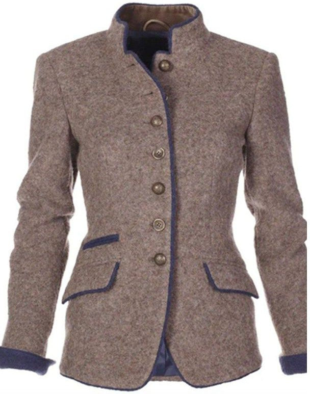 Daniela | Elegant enfärgad blazer med långa ärmar