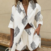 Efeu | Bequeme Bluse und Shorts-Set