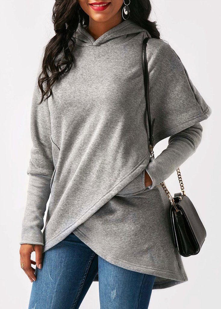 CORNELIA | Trendig asymmetrisk hoodie