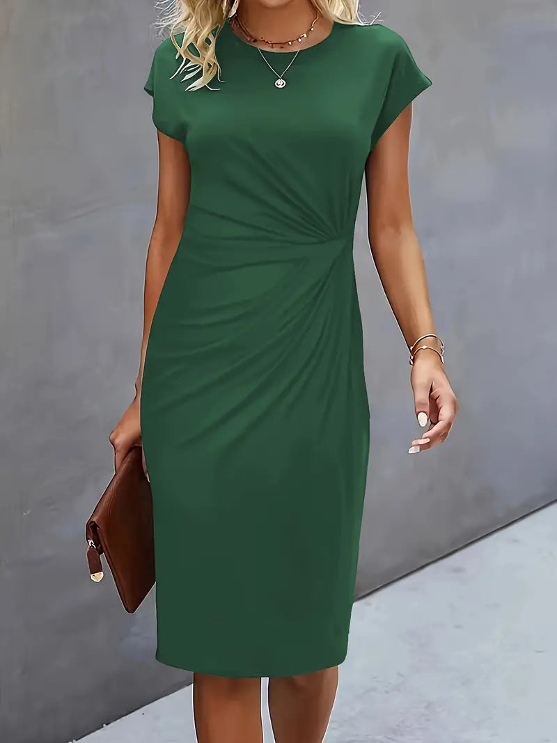 Carla | Rundhalskleid – Unkomplizierte Eleganz für Jeden Anlass