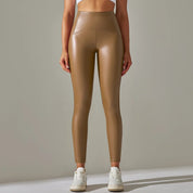 ALEX | Stylische Hochtaillierte Leder-Legging