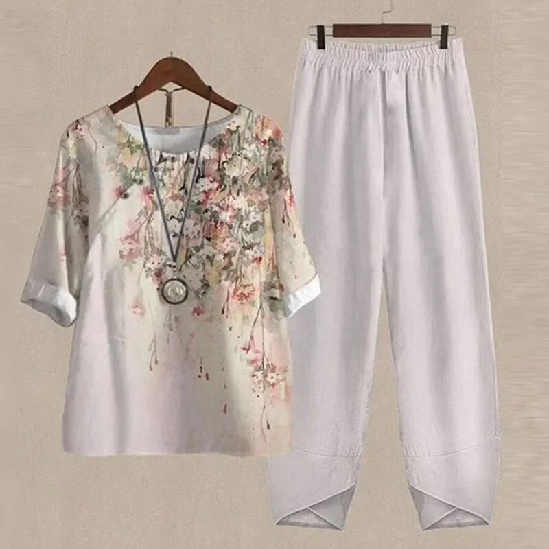 Laila | Zeitgemäßes Top und Hose Set - Müheloser Stil & Passform