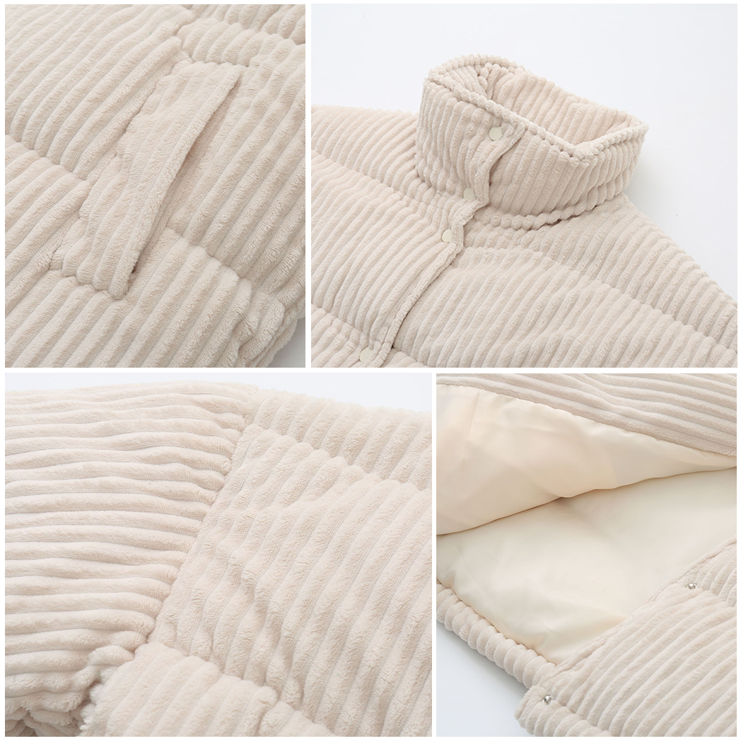 Brielle | Elegant kord quiltad jacka