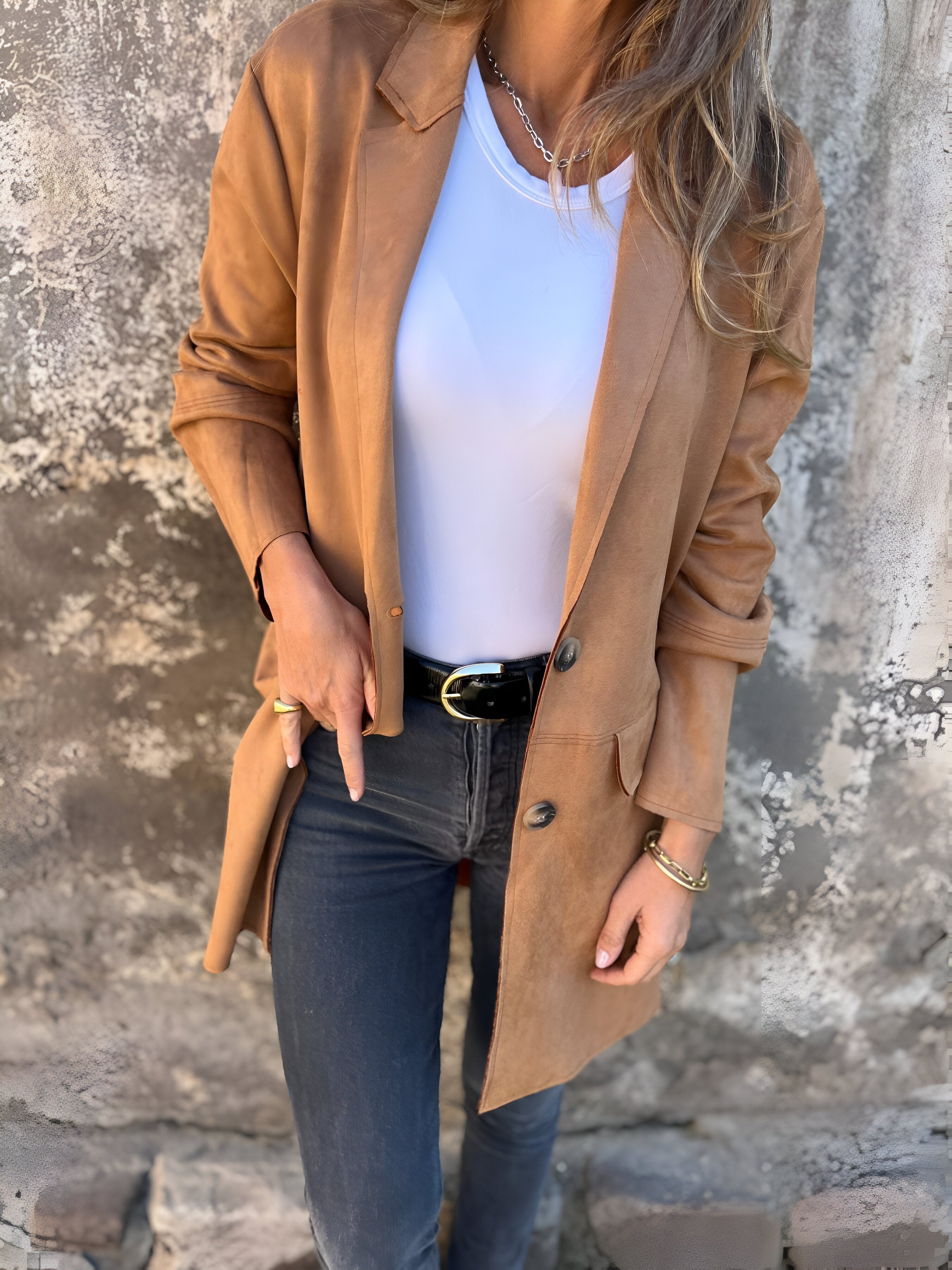 Elicia | Elegant damjacka i medellång längd
