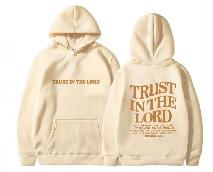 Gudomlig tröst | Förtroende för Herren Hoodie för kvinnor