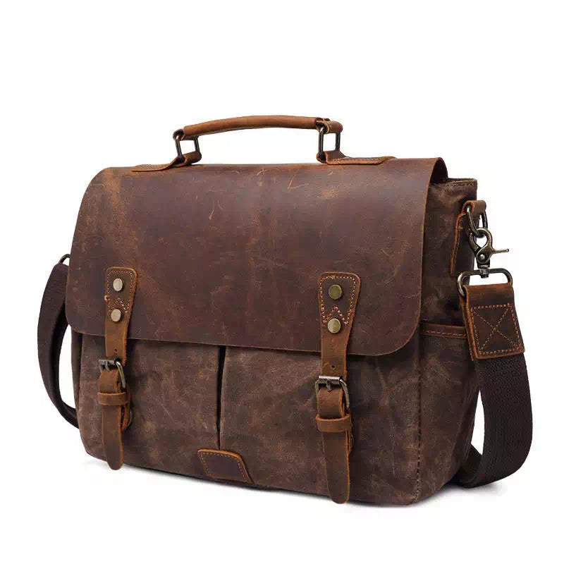 Victor | Robust canvas-axelväska