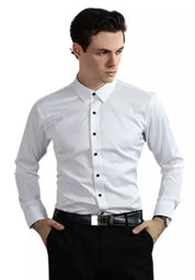 LUCA | Klassische Elastische Herrenhemd: Eleganter und Faltenfreier Stil