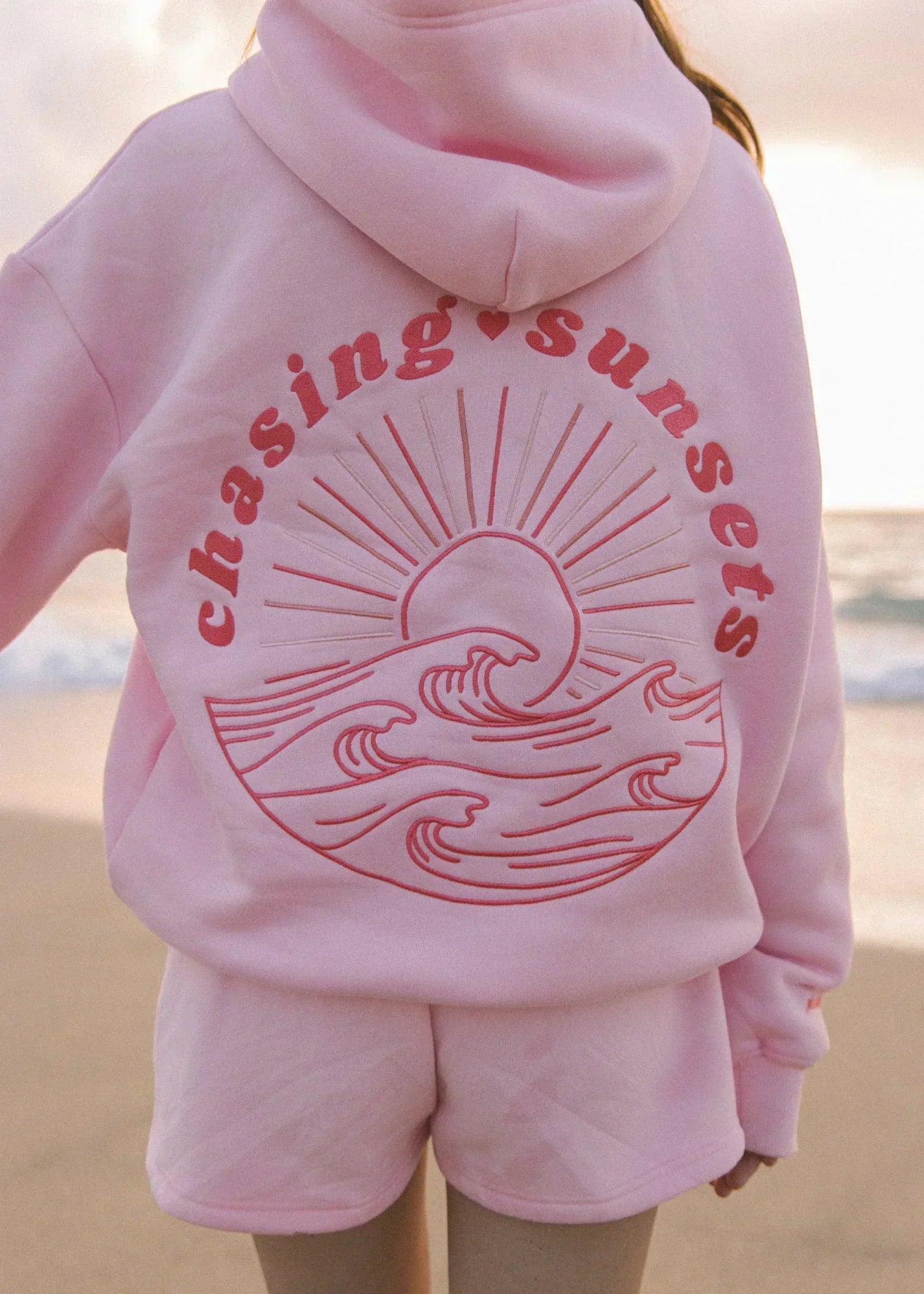 SUNSET | Damen Mysig Hoodie