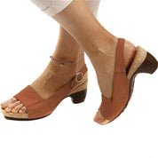 Clara | Bekväma slingback-sandaler med klack för varje dag