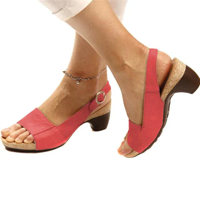 Clara | Bekväma slingback-sandaler med klack för varje dag