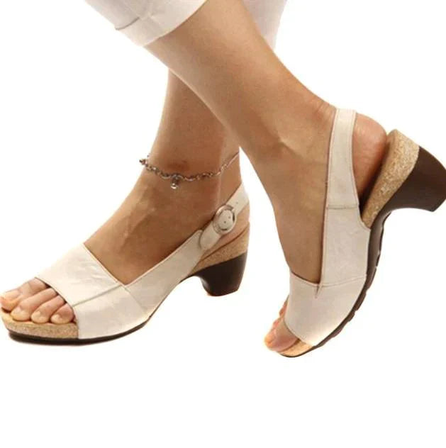 Clara | Bekväma slingback-sandaler med klack för varje dag