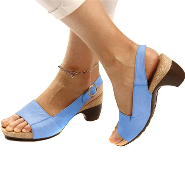 Clara | Bekväma slingback-sandaler med klack för varje dag
