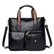 Eva | Multifunktionale PU-Leder Schultertasche