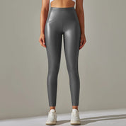 ALEX | Stylische Hochtaillierte Leder-Legging